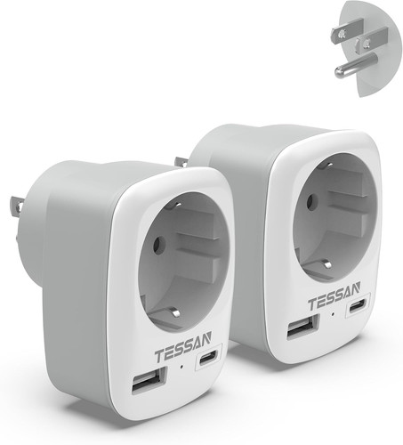 Lot adaptateur prise usa - de,