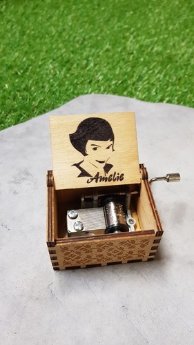 Boîte musique bois - boîte, à