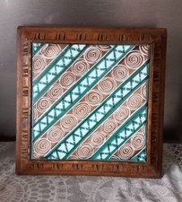 Robert Picault Signed Antique Ceramic Coaster.  