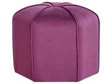 Pouf Moderne en Velours Rond