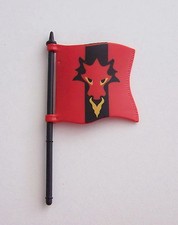 PLAYMOBIL (L724) MIDDLE AGES - Great Red Dragon Flag with Mat 3319