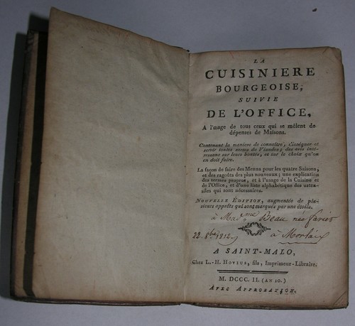 Cuisinière bourgeoise - la,