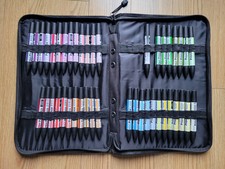 LETRASET PROMARKER TWIN TIP Pen Alcohol Marker X 44 Bundle With Carrying Case