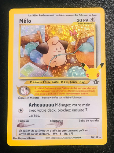 Carte pokémon mélo - carte,