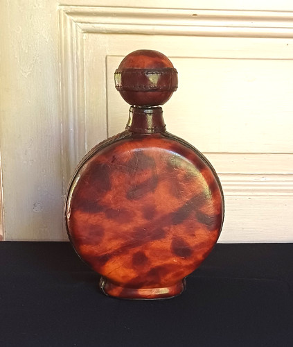 Carafe whisky gainée cuir - à,