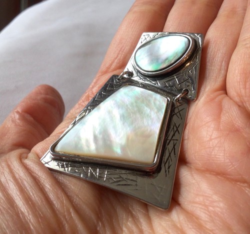 Lot pendentifs nacre pierre - pendentifs, nacre-pierre