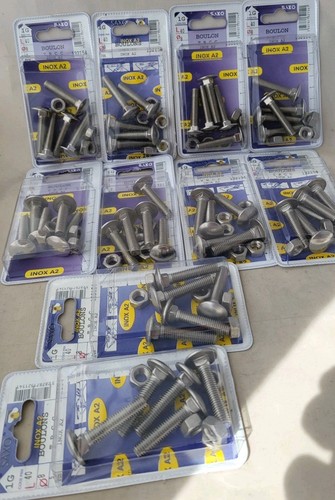 Boulons japy inox 8x40 - 50,