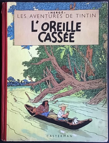 Tintin oreille cassée - l’oreille,