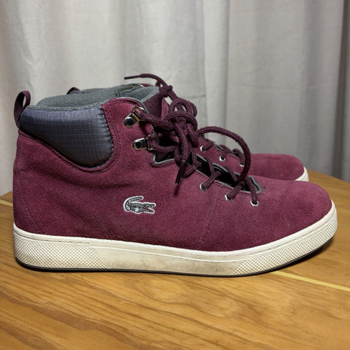 Lacoste men burgundy suede - lacoste, men’s