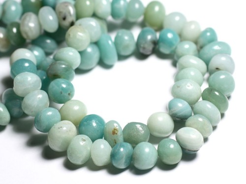 10pc perles pierre amazonite - perles,