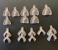 COE Edentulous UPPER LOWER DENTAL PERFORATED METAL IMPRESSION TRAYS