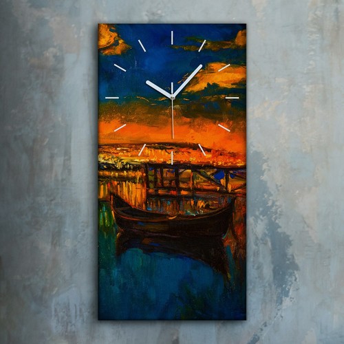 Horloge murale sur - , toile