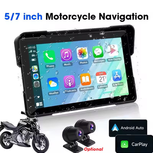 Gps moto dvr étanche - 5"/7",