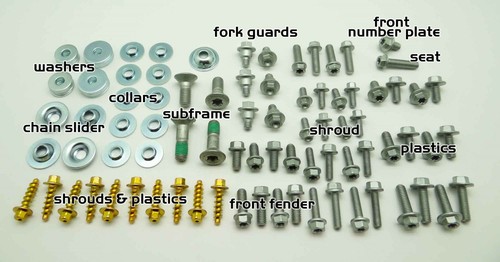 Full plastics bolt kit - bolt,