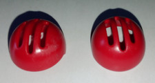 Playmobil - spare parts - 2 red child bicycle helmets - used