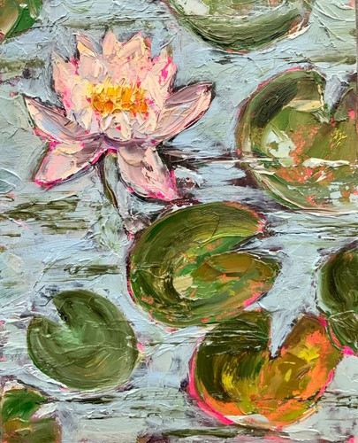 Original art lotus painting - original,