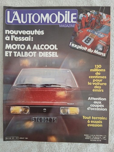 Automobile 421 7 1981 - l'automobile, 7/1981
