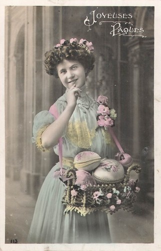 Paques femme roses - paques,