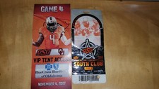 2017 OU Oklahoma Sooners vs OSU Collectible Ticket Stub
