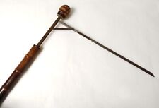 Antique Bamboo Wood Measuring Horse Model System Cane XXth