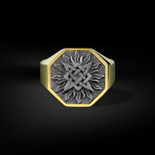 Bague pour hommes gravée