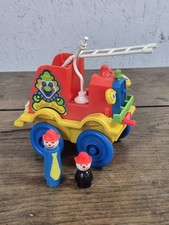 Jouet Vintage Camion De Pompier Clown Fischer Price