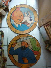 HERGE / TINTIN  /  PLV  PROMO  POUR  MONOPRIX  /  1979  /  DIAMETRE  55 CM