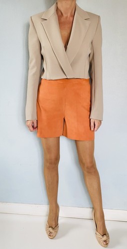Short taille haute cuir - en,