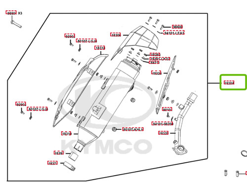 Pot echappement kymco xtown - kymco,