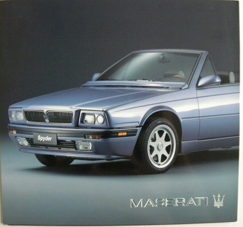 Brochure maserati spyder - brochure,