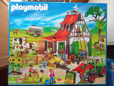 PLAYMOBIL 5005 FERME ANCIENNE TRADITIONNELLE ANIMAUX TRACTEUR ULTRA RARE NEUF