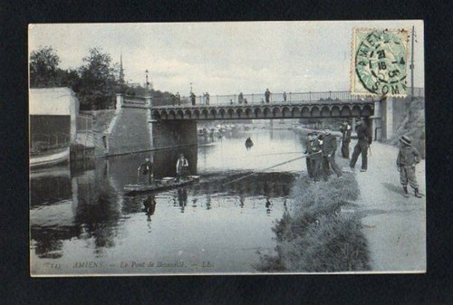 Cpa amiens pont de - amiens,