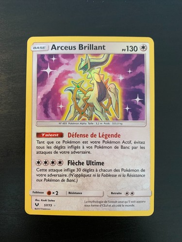 Carte pokémon arceus - carte,
