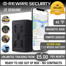 Discreet Long Battery Life GPS Tracker Car Van Trailer Motorbike Tracking APP UK