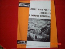 OLD ADVERTISING LEAFLET MOTOR PUMPS GUTBROD MOTOSTANDARD 6/64