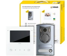 Kit Vidéophone Elvox Vimar Mono/Bifamilial 2 Fils Plus K40515/M