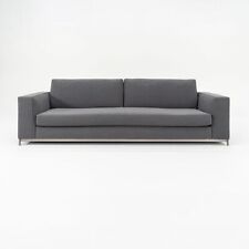 2011 Minotti Williams Large Three Seat Sofa by Rodolfo Dordoni in Grey Fabric