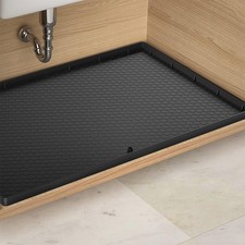 Tapis sous évier 864 x 559 cm revêtement d'armoire en Silicone avec Trou de D...