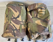 British Military Issue Woodland DPM Camouflage PLCE Bergen Side Pocket,  Pair