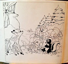 Studios Disney - Encre de Chine originale sur calque, pour illustration Bambi