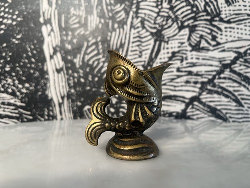 Cendrier poisson bronze art - cendrier,, poisson,