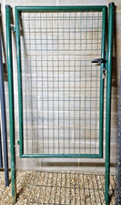 URGENT : Portillon grillagé en acier galvanisé passage 1,5m x 1m Vert