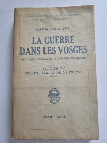 Guerre dans les - la, vosges