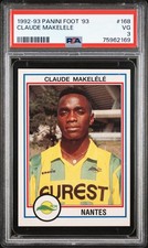 1992 Panini Foot '93 Claude Makelele ROOKIE PSA 3 #168