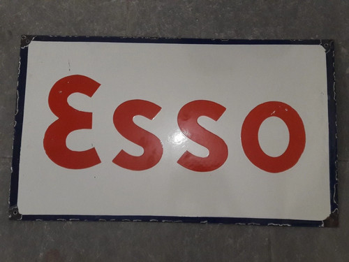 Porcelian esso enamel sign - porcelian,
