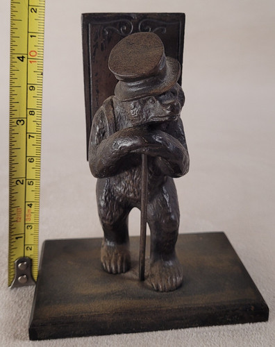 Ancien porte allumettes - porte, ours