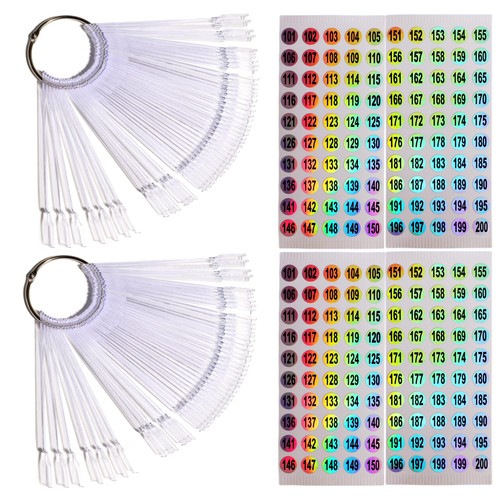 100 pièces nuancier ongles - nuancier,