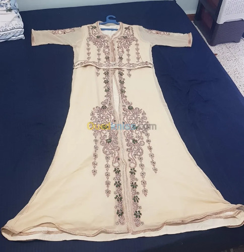 Algerian kaftan takchita cream - algerian,
