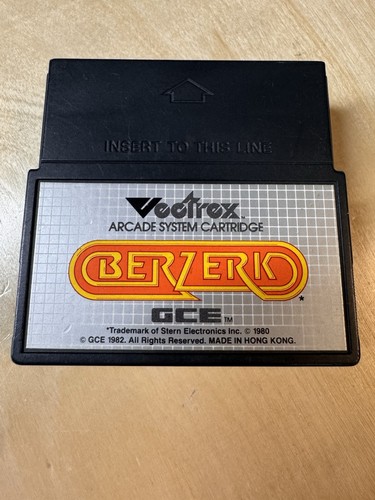 Berzerk vectrex game cartridge - berzerk,