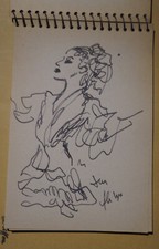 CARMEN AMAYA  SPHYNX Carnet a Dessins de CHARLES KIFFER